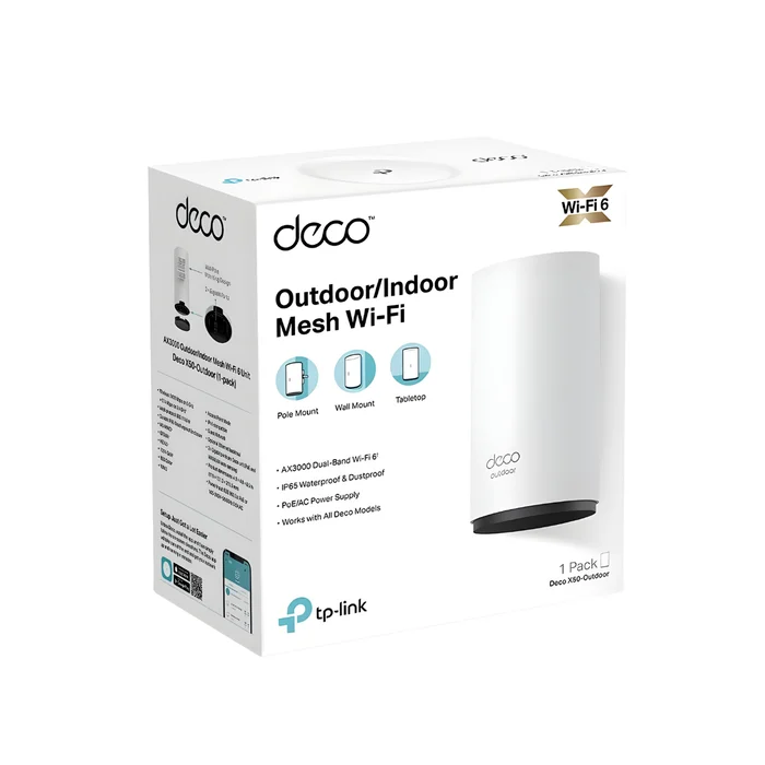 Roteador TP-Link Deco X50 Outdoor Wi-Fi 6 Mesh Dual Band AX3000 Gigabit (big)
