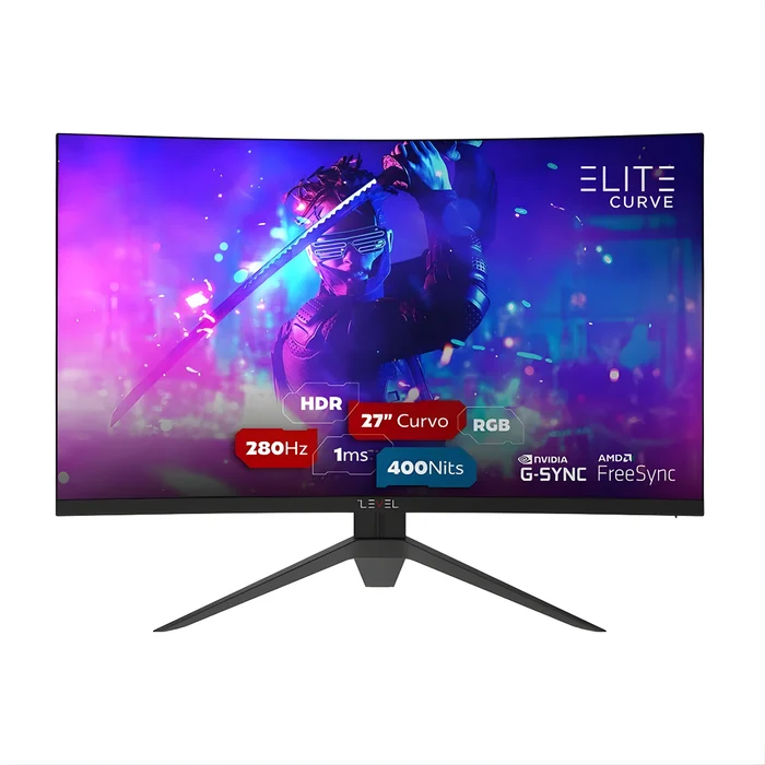 Monitor Gamer Hi Level Elite Curve W2717REC-V2 27” 280Hz 1ms HDR FreeSync G-Sync Preto 1