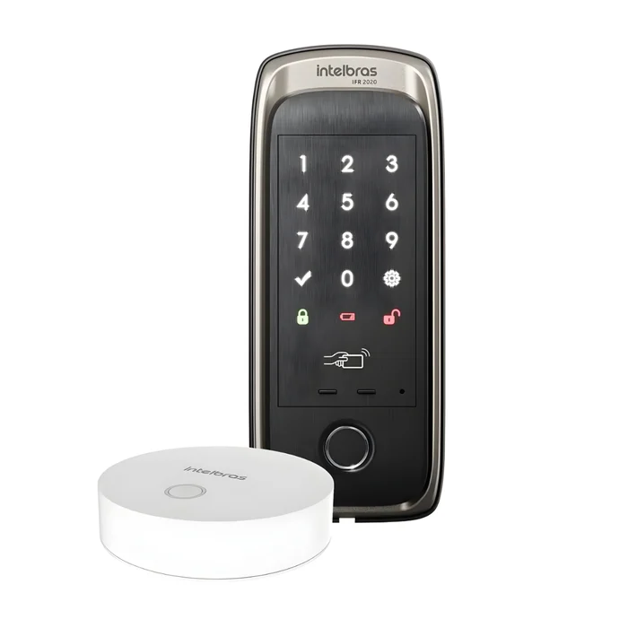 Fechadura Digital Intelbras IFR 2020 Smart Biometria Senha 1
