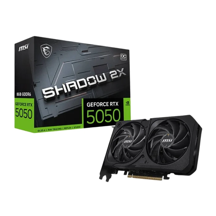 Placa de Vídeo MSI GeForce RTX 5050 Shadow 2X OC 8GB GDDR6 128 Bits (big)