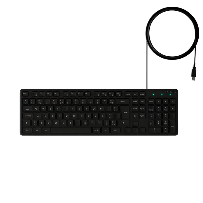 Teclado Com Fio Intelbras TCI 10 USB Preto 1