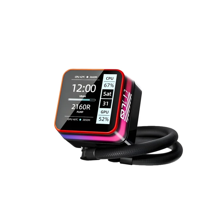 Water Cooler Redragon CCW-3015R 360mm ARGB Display LCD Preto 5