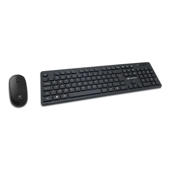 Kit Teclado e Mouse sem fio USB PTO KW20BK C3 Tech (big)