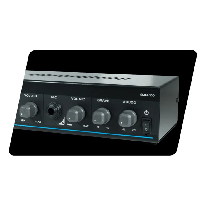 Amplificador Para Som Ambiente Frahm Slim 800 App Bivolt Preto 30 W Bivolt (big)