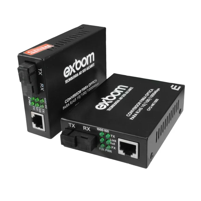 Conversor fibra EF-Exbom Optica Ab Gigabit 5KM para RJ45 10/100/1000 Mbps (big)