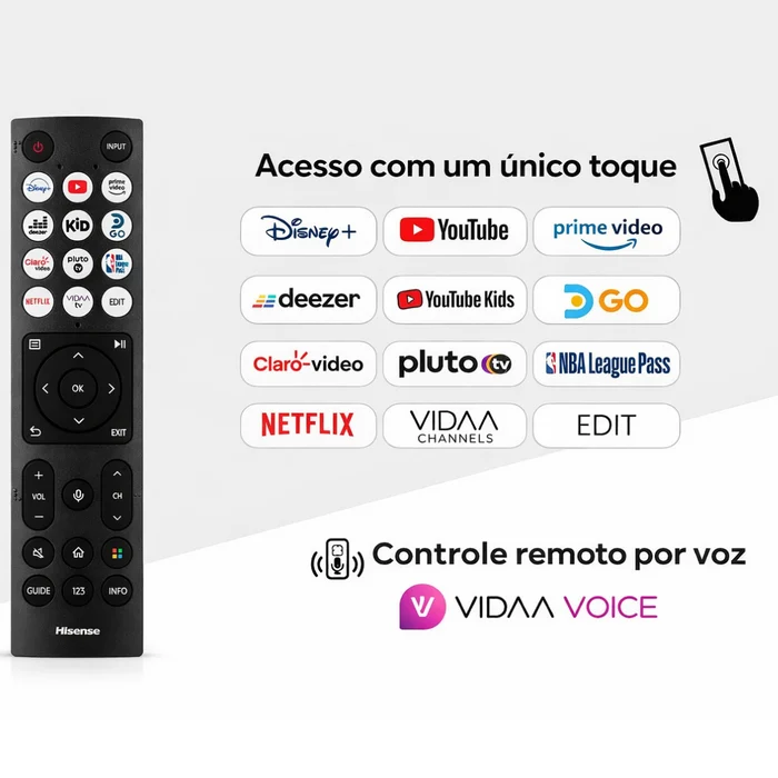 Smart TV Hisense 65 4K DLED VIDAA Dolby Vision (big)