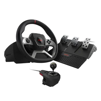 Volante W270 PCYES Pedais e Câmbio, PC Xbox e Playstation, Preto 1