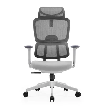 Cadeira De Escritório Ergonômica Aurove 186A Edge Gray 1