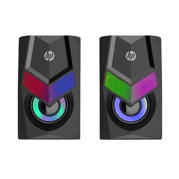 Caixa de Som HP DHE-6000 RGB USB Alto-Falante Estéreo Preto 1
