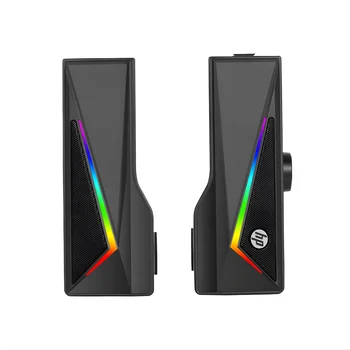 Caixa de Som HP DHE-6005 RGB USB Alto-Falante Estéreo Preto 1