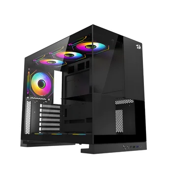 Gabinete Gamer Redragon Eternal CA-612B Sem Fans Preto 1