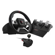 Volante W270 PCYES Pedais e Câmbio, PC Xbox e Playstation, Preto 1