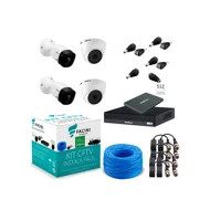 Kit DVR 4 Câmeras Intelbras Instala Fácil eFacini Ssd 512gb 3
