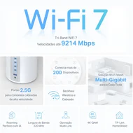 Roteador Deco BE65 Tp-Link Wifi 7 Tri Band, BE11000 (2 Unidades) 7