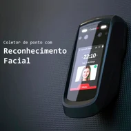 Coletor de Ponto Facial Control iD iDFace Reconhecimento Facial Cartão Senha IP65 3