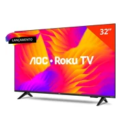 Smart TV AOC 32 HD 60Hz LED Roku Wifi Quad Core, 32S515578G 2
