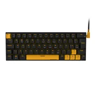 Teclado Mecânico Gamer PCYes Kuromori 60% Switch Blue LED Amarelo Voyager Edition 1