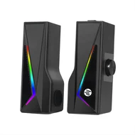 Caixa de Som HP DHE-6005 RGB USB Alto-Falante Estéreo Preto 2
