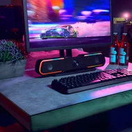 Caixa de Som HP DHE-6002 RGB USB Alto-Falante Estéreo 7