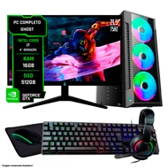PC Completo Ghost i7 16GB SSD 512GB Monitor 21,5 Kit Periféricos 1