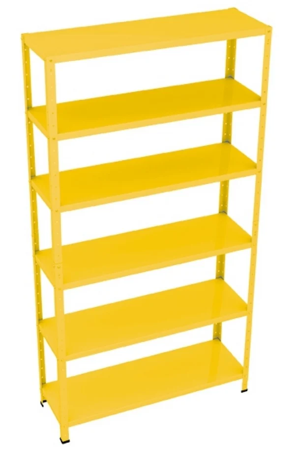 ESTANTE AÇO LEVE 6 PRATELEIRAS 30CM COLORIDA