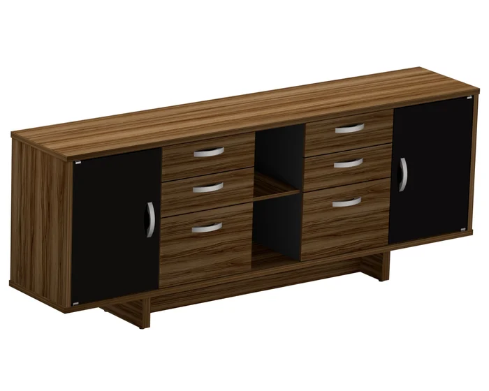 ARMARIO CREDENZA 3 GAVETAS DUPLAS 2 PORTAS UP