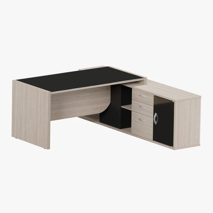 MESA CREDENZA UP GLASS 3 GAVETAS