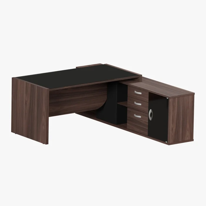 MESA CREDENZA UP GLASS 3 GAVETAS