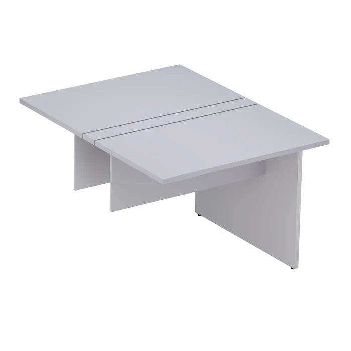 Plataforma de trabalho com mesa complemento 2 Lugares , tampo 25mm | Linha M25