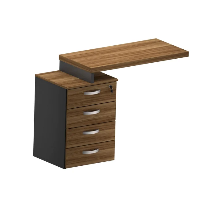MESA AUX. PEDESTAL 4 GAVETAS M40