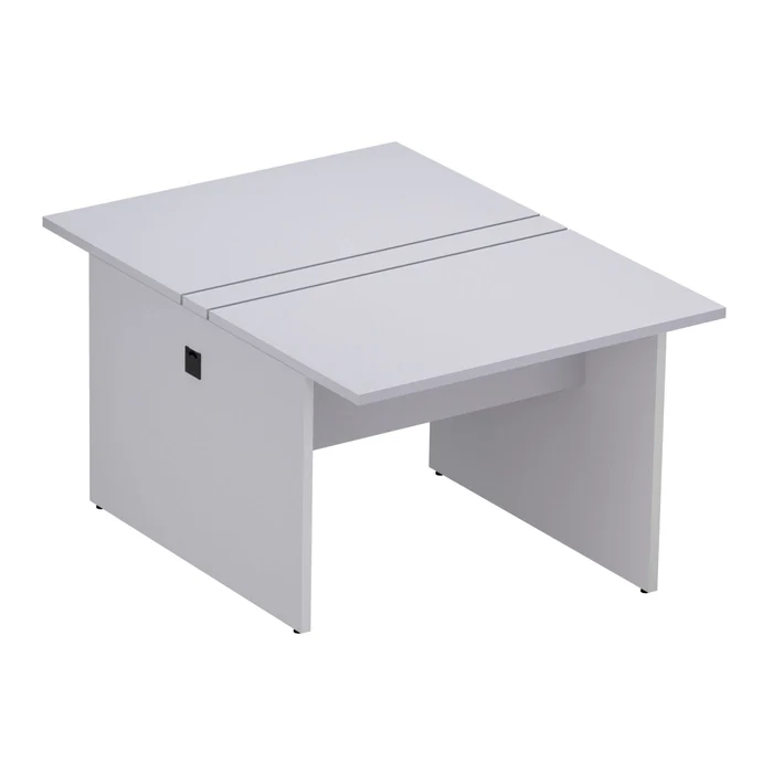 Plataforma de trabalho com mesa componível 2 Lugares , tampo 25mm | Linha M25