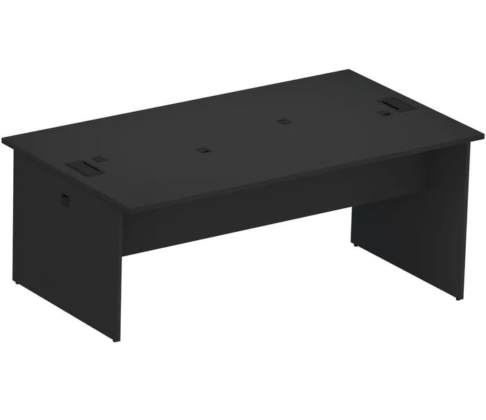 Plataforma de trabalho para escritório com 4 lugares, tampo 25mm | Linha M25