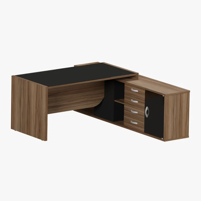 MESA CREDENZA UP GLASS 4 GAVETAS