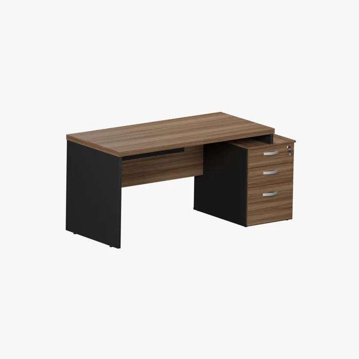 MESA C/GAVETEIRO PEDESTAL 3 GAVETAS M40