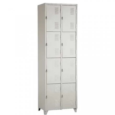 Armário Roupeiro de Aço 8 Portas Pequenas