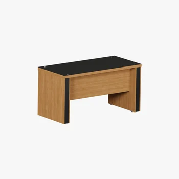 MESA RETA GOLD COM VIDRO 40MM 1500X700