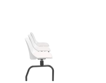 LONGARINA QUICK DE 3 LUGARES PRETA
