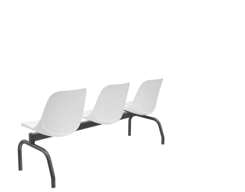 LONGARINA QUICK DE 3 LUGARES PRETA