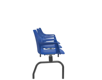 LONGARINA VESPER DE 3 LUGARES PRETA