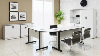 MESA EM ‘L’ COM GAVETEIRO FIXO LIGHT