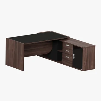 MESA CREDENZA UP GLASS 3 GAVETAS