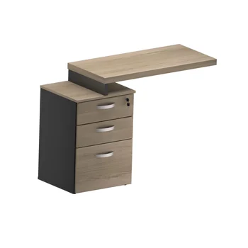 MESA AUX. PEDESTAL 2 GAV. 1 GAVETÃO M25
