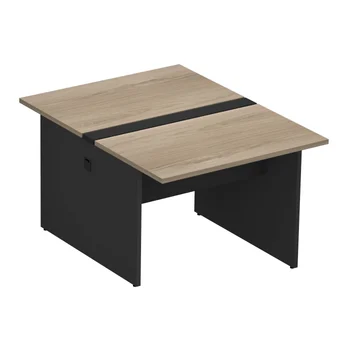 Plataforma de trabalho com mesa componível 2 Lugares , tampo 25mm | Linha M25