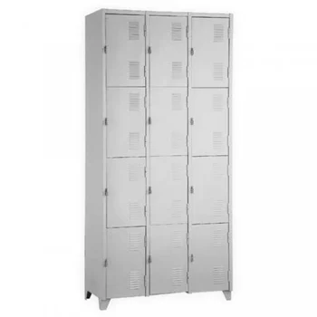 Armário Roupeiro de Aço 12 Portas Pequenas