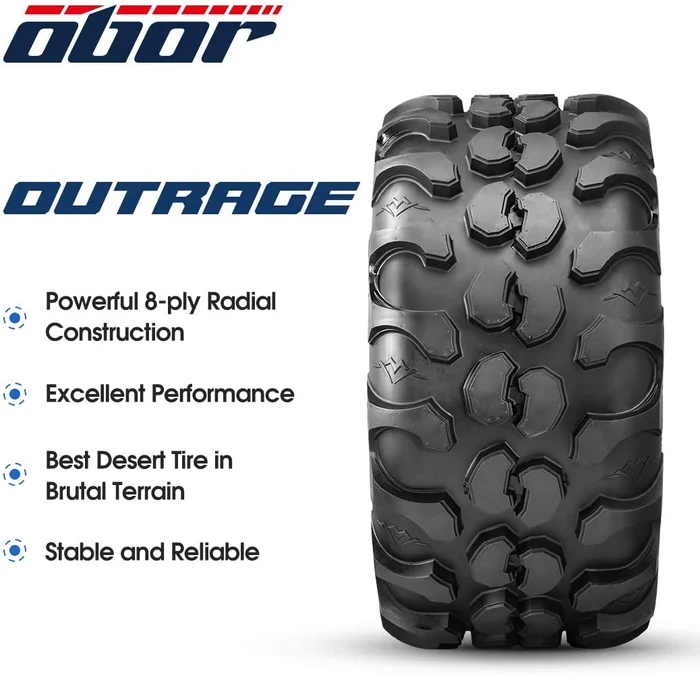 Pneu Quadriciclo Obor Outrage 26x9R12 Radial 8 lonas Polaris Canam Cfmoto (zoom)