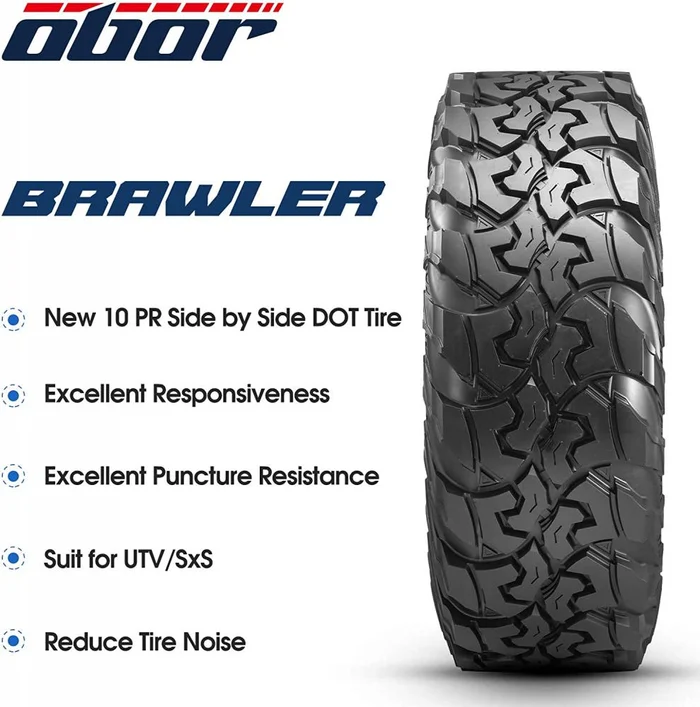 Pneu UTV Obor Brawler 30x10R14 Radial 10 lonas UTV Polaris Canam (zoom)