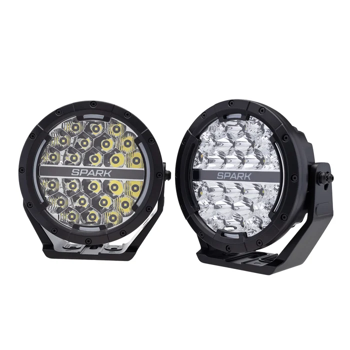 Par de Farois de Led Spark PR7 7" 120 watts Combo DRL Dual (zoom)