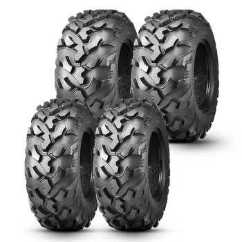 Jogo Pneus Obor Riple 26x8R12 e 26x10R12 6 Lonas Quadriciclo (zoom)