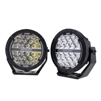 Par de Farois de Led Spark PR7 7" 120 watts Combo DRL Dual (zoom)