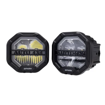 Par de Faróis Auxiliares LED SPARK Octa-4 2" 40W com DRL W-4 (zoom)